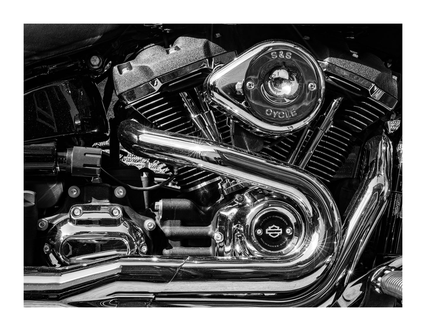 Harley Davidson Engine Print 1