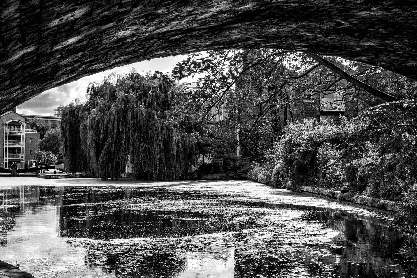 City Road Lock from under the Bridge